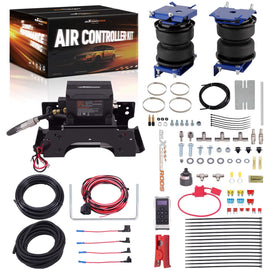 Neu Luftfeder + Wireless Kompressor Dual Remote Kit kompatibel für Dodge Ram 1500 2011-2018