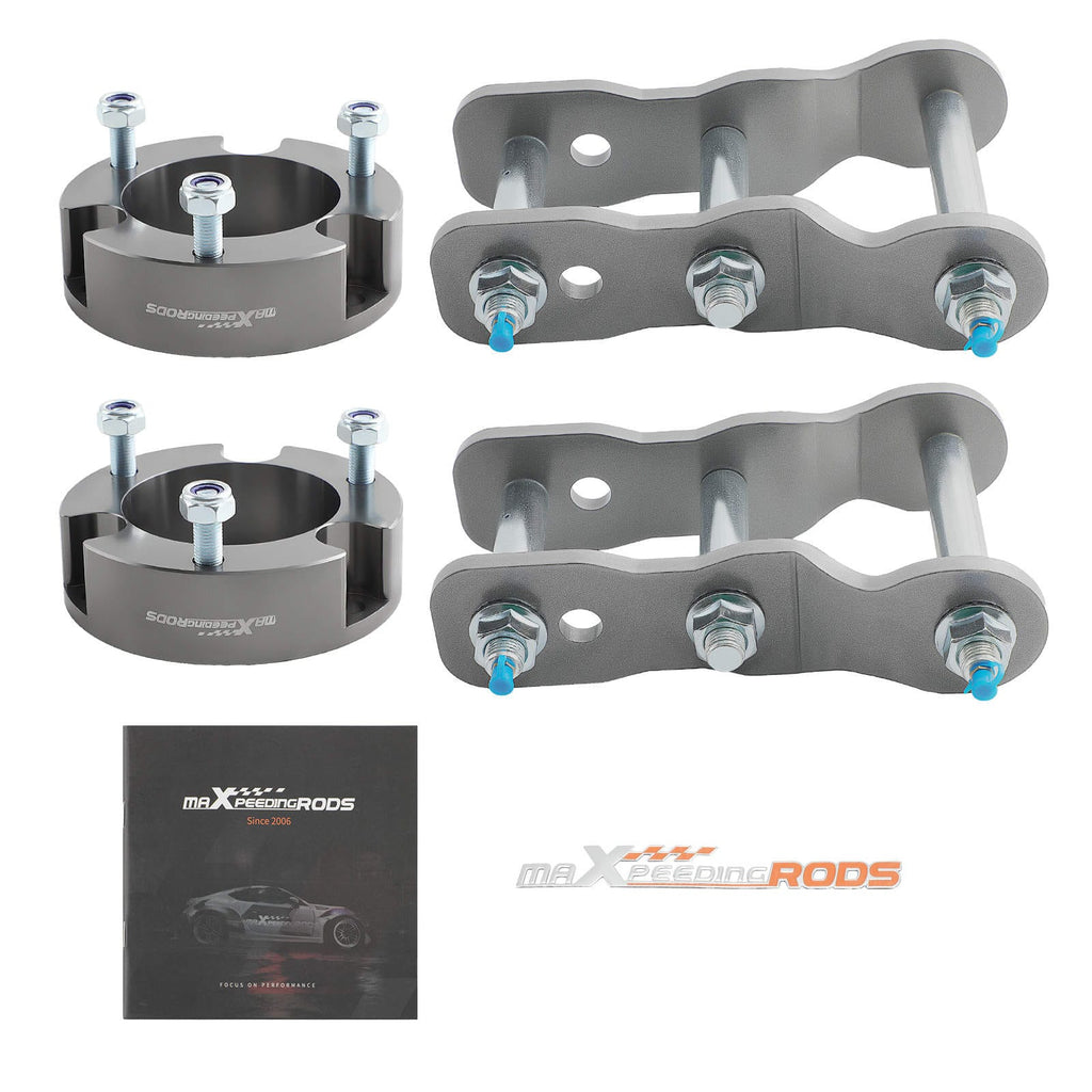 Neu Lift Kit kompatibel für Toyota Hilux 4WD 2005-2014 / 3 Front Spacer + 2 Rear Shackles