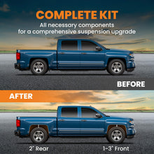 Laden Sie das Bild in den Galerie-Viewer, Neu 1-3 vorne ＆ 2 hinten Höherlegungssatz kompatibel für Chevrolet Suburban Tahoe Avalanche