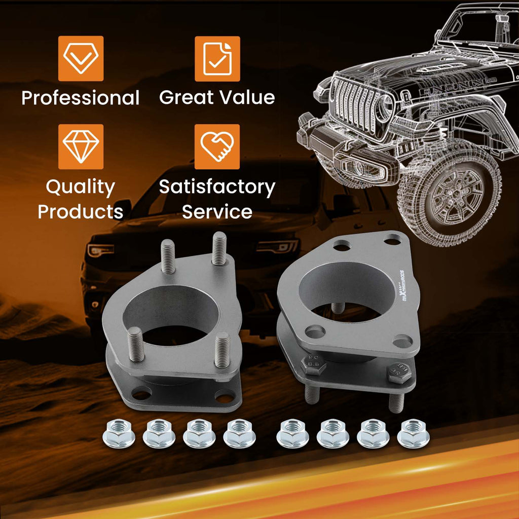 Neu Höherlegungskit 2 vorne Leveling Lift Kit kompatibel für Jeep Liberty KJ KK kompatibel für Dodge Nitro