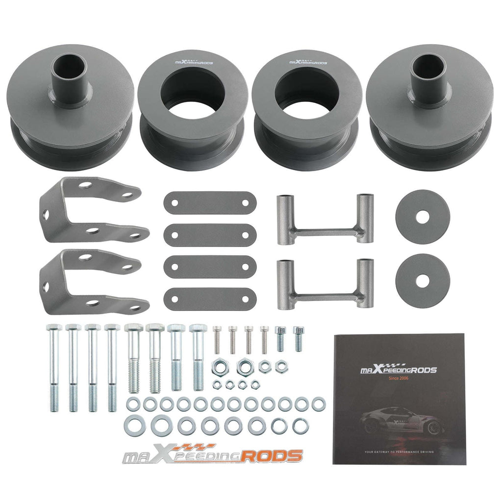 Neu Höherlegungskit 2.5 Vorder / 2 Hinter Schäkel kompatibel für Jeep Wrangler JK 4WD 4X4
