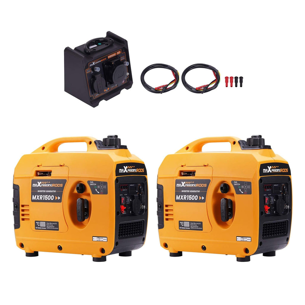 Neu 2x Inverter Stromerzeuger 1200W Generator for RV Handy mit Parallelschaltbox