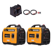 Laden Sie das Bild in den Galerie-Viewer, Neu 2x 3300W Inverter Stromerzeuger Benzin Notstromaggregat mit Parallelschaltbox