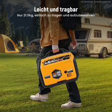 Laden Sie das Bild in den Galerie-Viewer, Neu 3200W 3500W Inverter Stromerzeuger 21KG tragbar Notstromaggregat Generator 4Takt