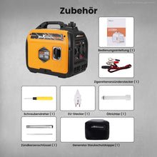 Laden Sie das Bild in den Galerie-Viewer, Neu 3200W 3500W Inverter Stromerzeuger 21KG tragbar Notstromaggregat Generator 4Takt