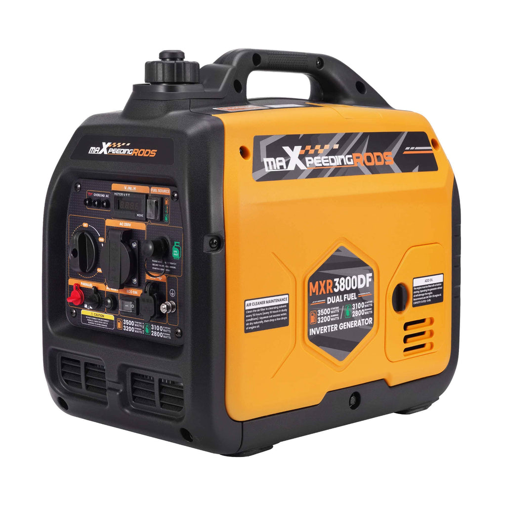 Neu Stromerzeuger Inverter Benzin Notstromaggregat 3500W Überlastschutz Dual Fuel