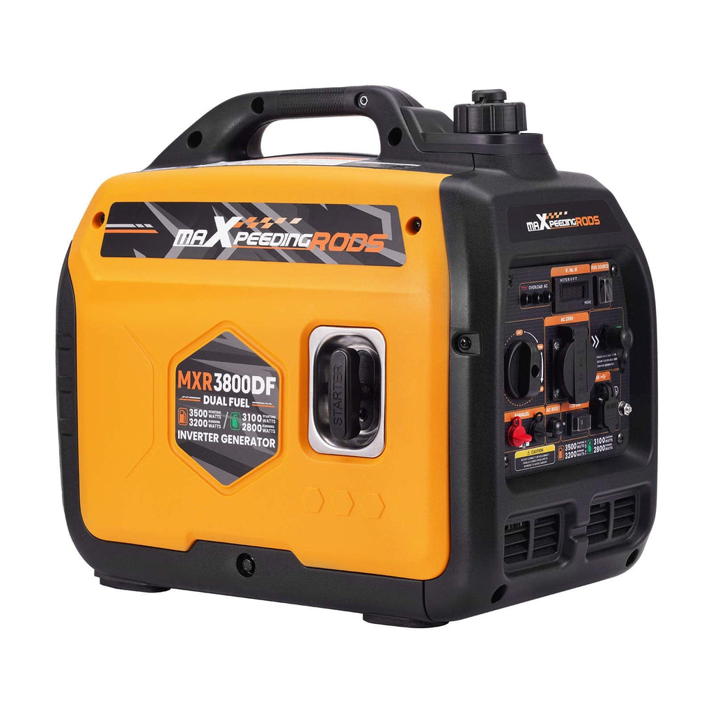 Neu Stromerzeuger Inverter Benzin Notstromaggregat 3500W Überlastschutz Dual Fuel