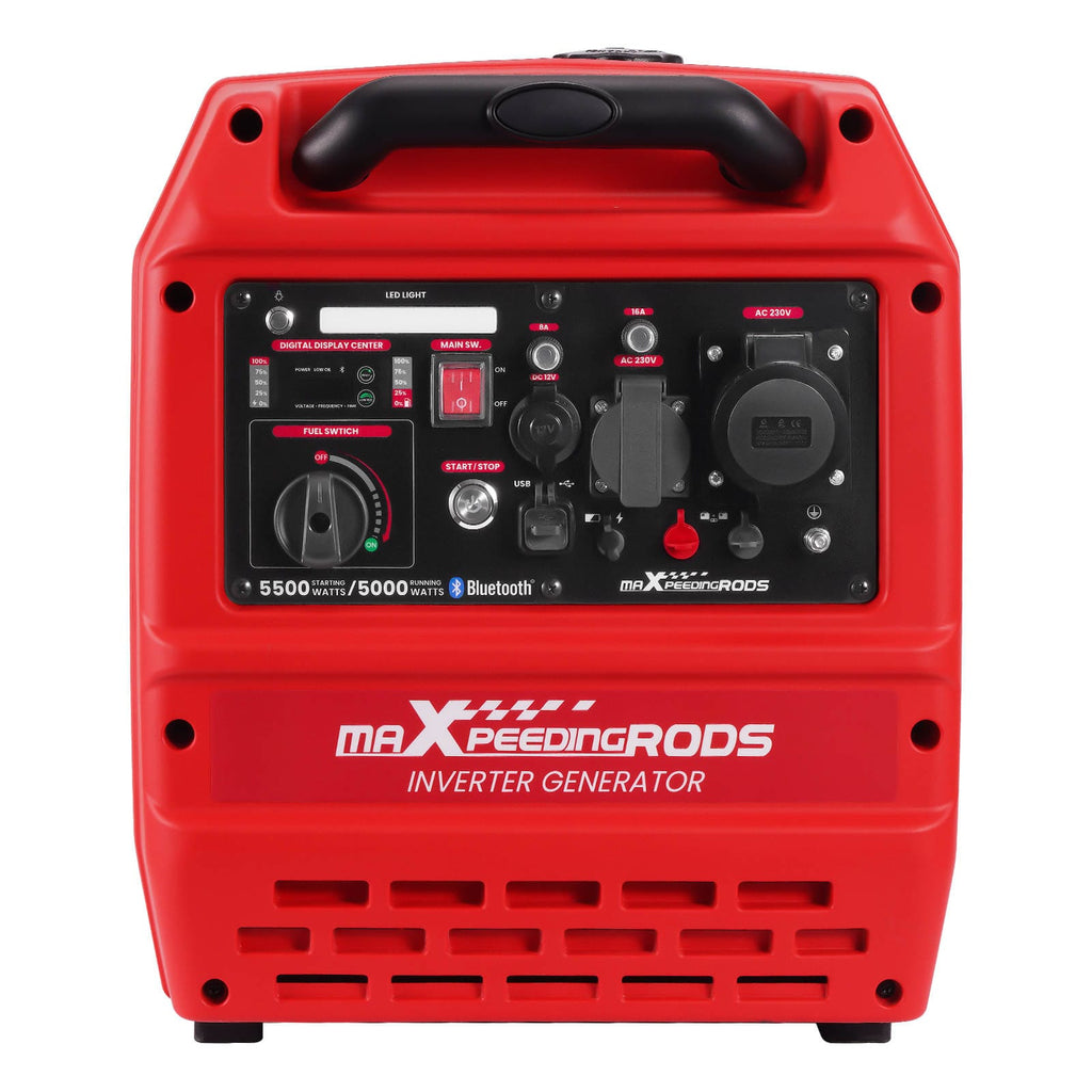 Neu 5500W Benzin generator Inverter Stromaggregat E-Start+Bluetooth Start+ ECO-Modus