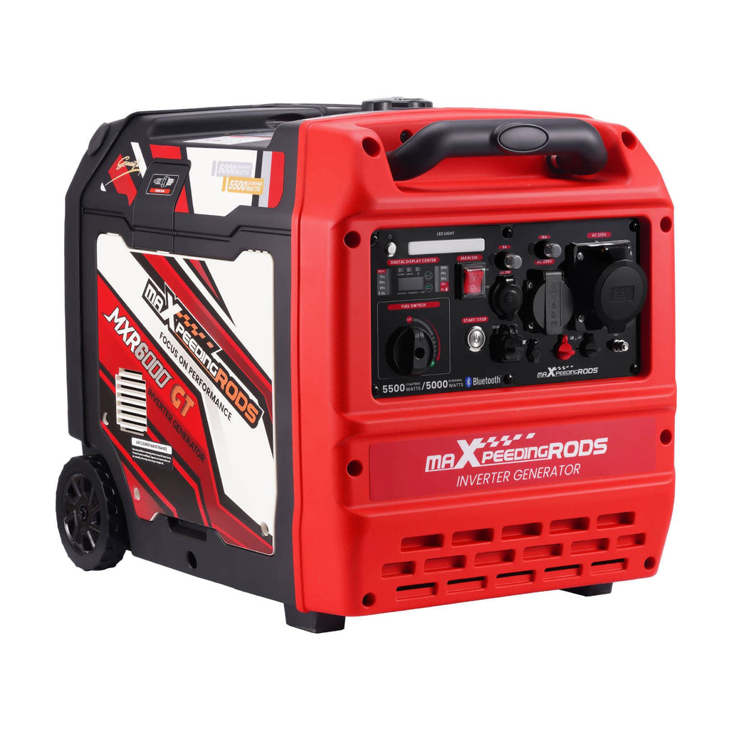 Neu 5500W Benzin generator Inverter Stromaggregat E-Start+Bluetooth Start+ ECO-Modus