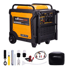 Laden Sie das Bild in den Galerie-Viewer, Neu Notstromaggregat Stromerzeuger Inverter Benzin 8kVA E-Start w/ ATS Automatischer
