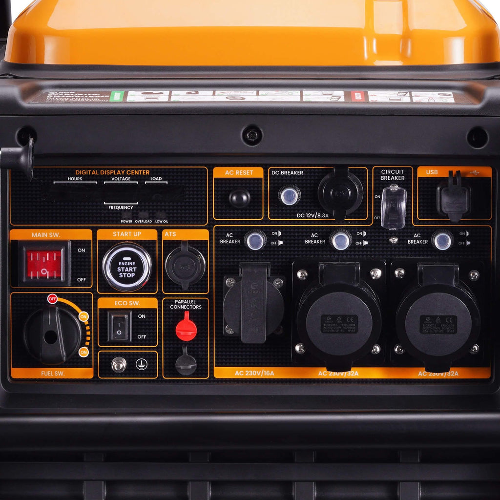 Neu Notstromaggregat Stromerzeuger Inverter Benzin 8kVA E-Start w/ ATS Automatischer