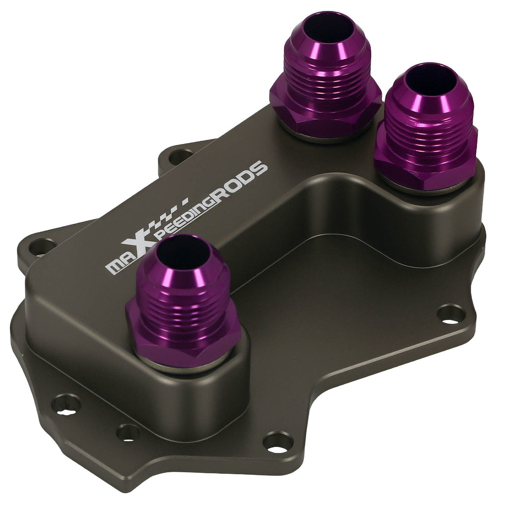 Neu AN10 Oil Cooler Adapter kompatibel für Mini 1.5T 2.0T B38/B48 F54 F55 F60 Lila Kit