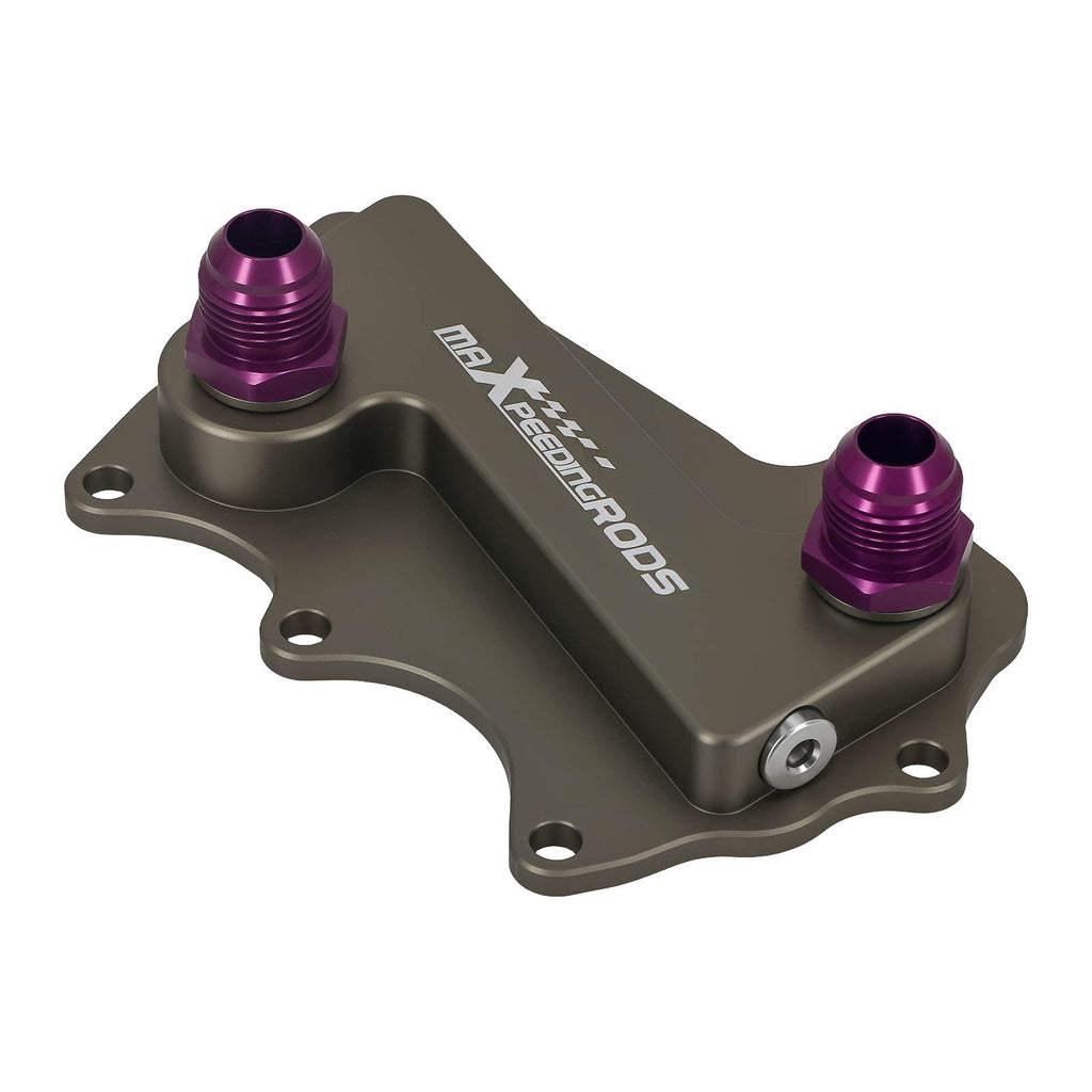 Neu 10AN Adapter Kit Ölfilter Sandwich kompatibel für BMW B58 Ölkühler Aluminium Lila
