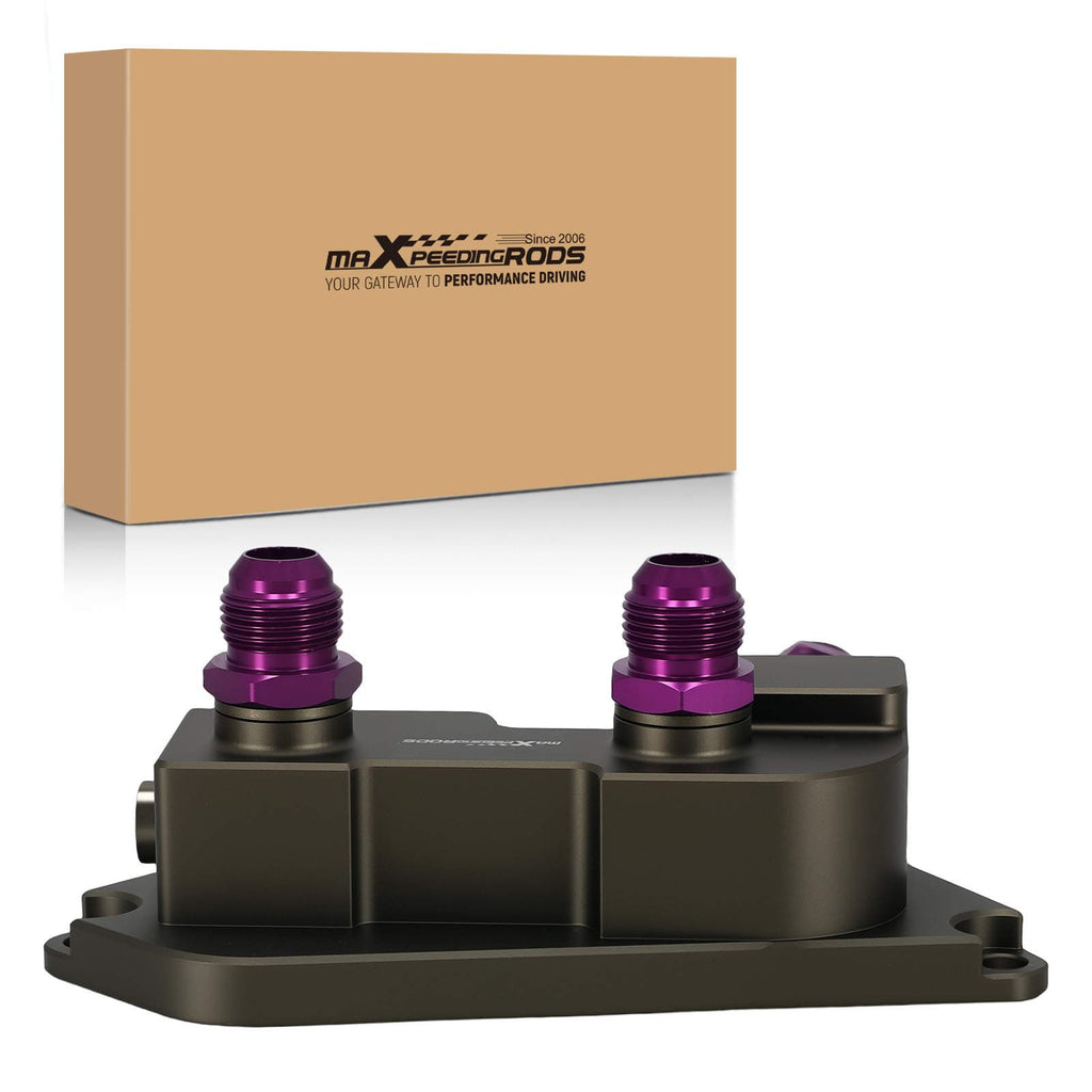 Neu Aluminium Ölfilter Adapter AN10 Thermostat kompatibel für BMW N20 N26 N51 N52 N53