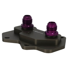 Laden Sie das Bild in den Galerie-Viewer, Neu AN10 Oil Cooler Adapter kompatibel für VW Audi EA113 CNC Aluminium Violett Eloxiert