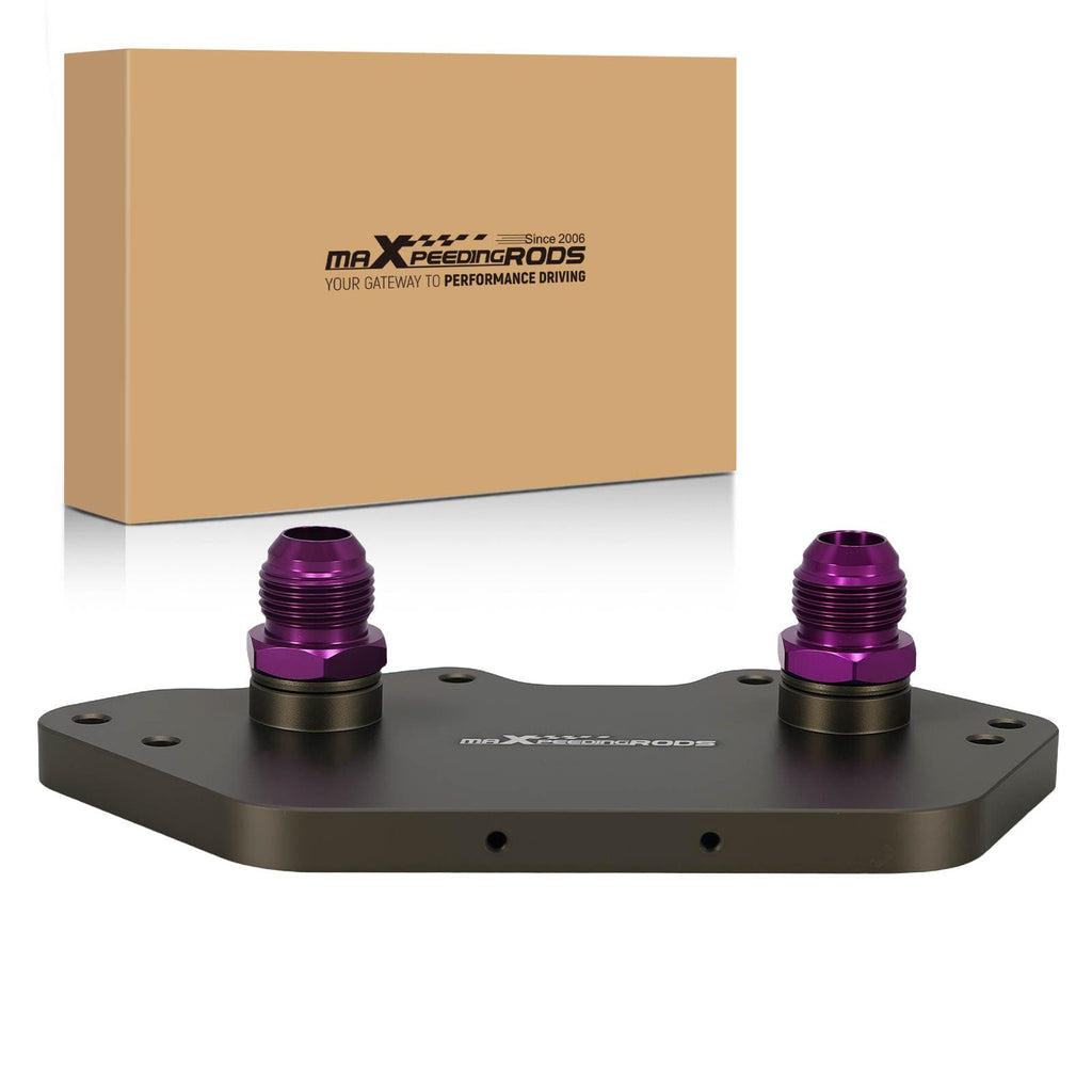 Neu 10AN Öl Sandwich Adapter kompatibel für Audi S3 S4 3.0T A4L A6 C7 A5 Q7 eloxiert