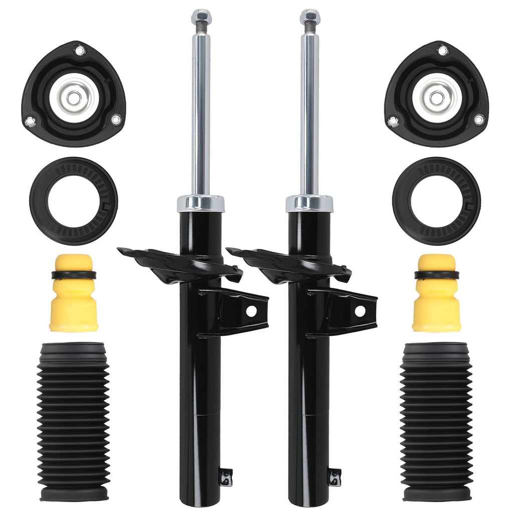 Neu 2 Stossdämpfer +Domlager +Staubmanschetten Vorne kompatibel für AUDI A3 kompatibel für SEAT LEON 2012-2020