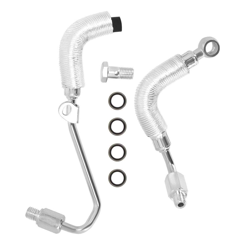 Neu Turbolader Turbo Ölzufuhrrohr Turbo Ölrücklaufrohr kompatibel für Opel Astra J Corsa D Neu