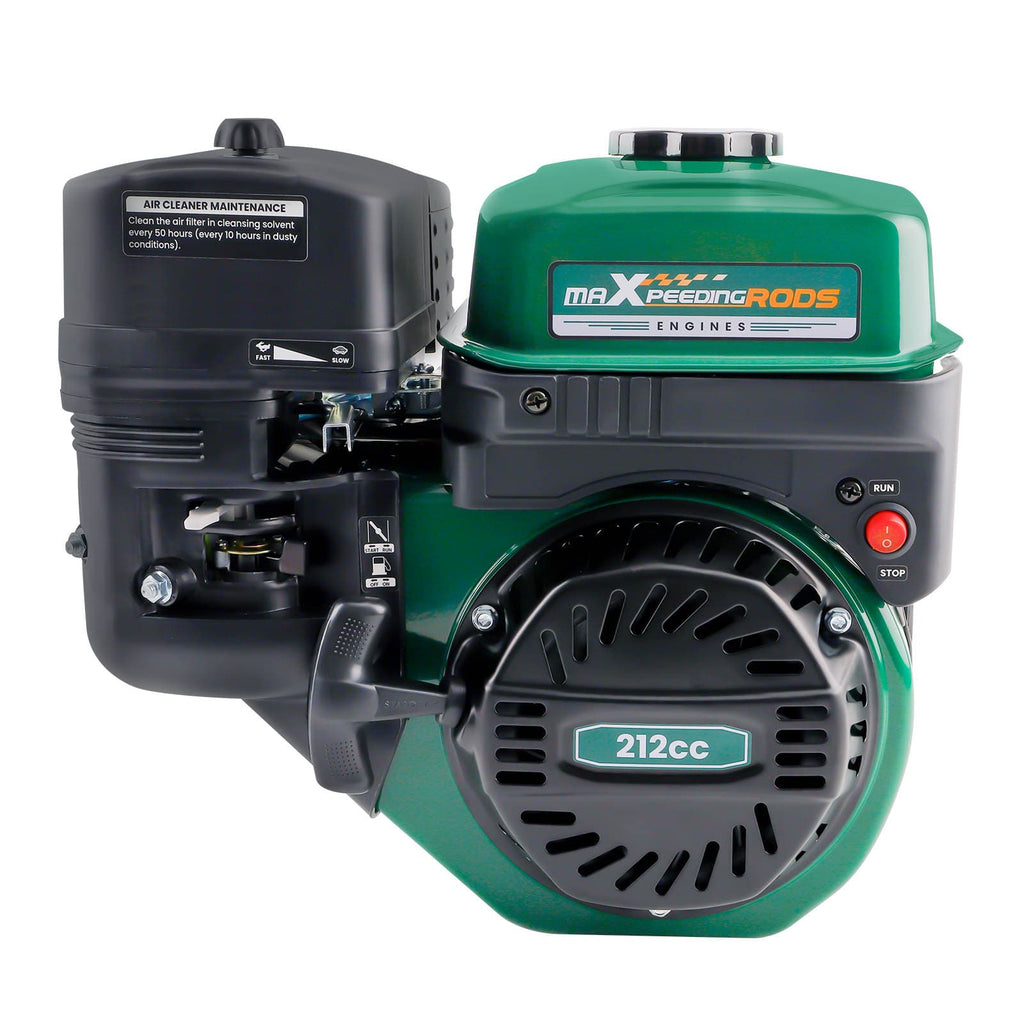 Neu 7PS Benzinmotor 212ccm 4-Takt OHV horizontaler Gasmotor Einzylinder Rückstoß