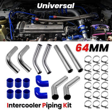 Laden Sie das Bild in den Galerie-Viewer, Neu 2.5 Intercooler Pipe Kit Universal Ladeluftkühler 45/75/90 Grad Rohr Kit