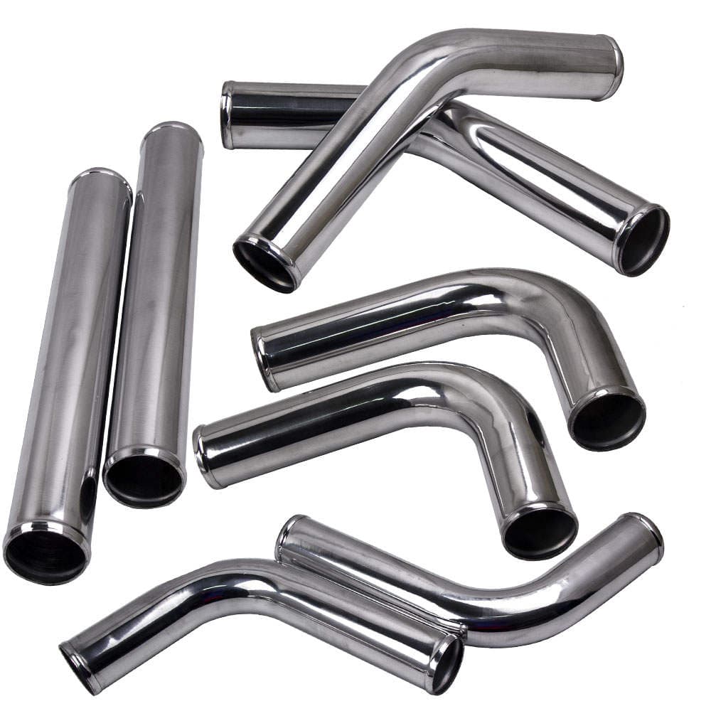 Neu 2.5 Intercooler Pipe Kit Universal Ladeluftkühler 45/75/90 Grad Rohr Kit