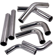 Laden Sie das Bild in den Galerie-Viewer, Neu 2.5 Intercooler Pipe Kit Universal Ladeluftkühler 45/75/90 Grad Rohr Kit
