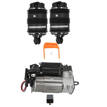 Laden Sie das Bild in den Galerie-Viewer, Neu 2x Federbalg 2Pins Hinten + Kompressor kompatibel für Mercedes E-Klasse S211 A2113200925