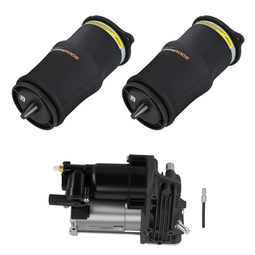 Neu Luftfederung Hinten + Kompressor kompatibel für Mercedes-Benz Viano Vito Bus W639 2003-2014