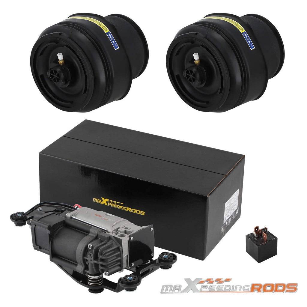 Neu 2X Luftbalg Hinten + Kompressor + Ventilblock kompatibel für BMW X5 F15 F85 X6 F16 F86