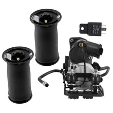 Laden Sie das Bild in den Galerie-Viewer, Neu 2X Luftfeder Hinten + Kompressor mit Halterung + Ventilblock kompatibel für BMW 5er E61
