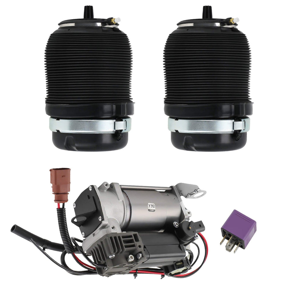 Neu 2x Luftfederung Federbeine Hinten 4F0616001J mit Kompressor kompatibel für Audi A6 4F C6