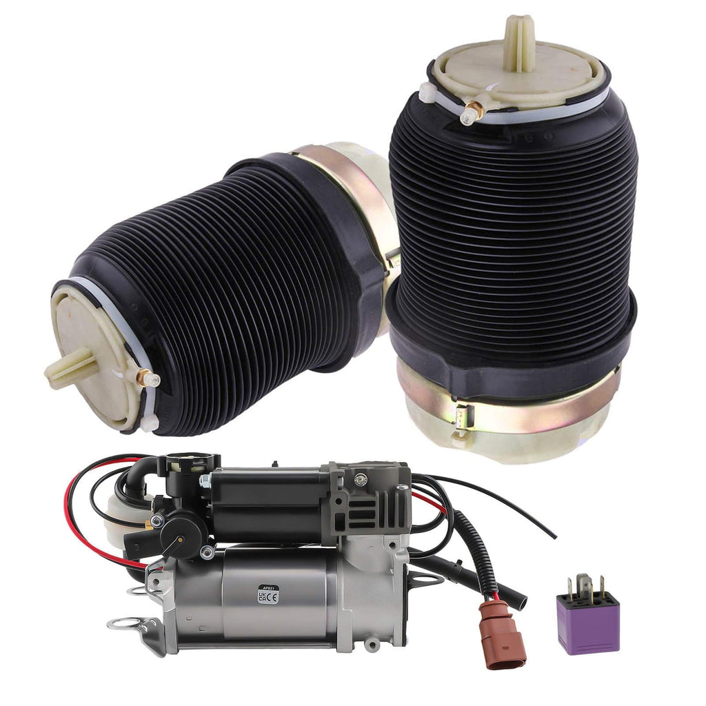 Neu 2x Luftfederung Federbeine Hinten 4F0616001J mit Kompressor kompatibel für Audi A6 4F C6