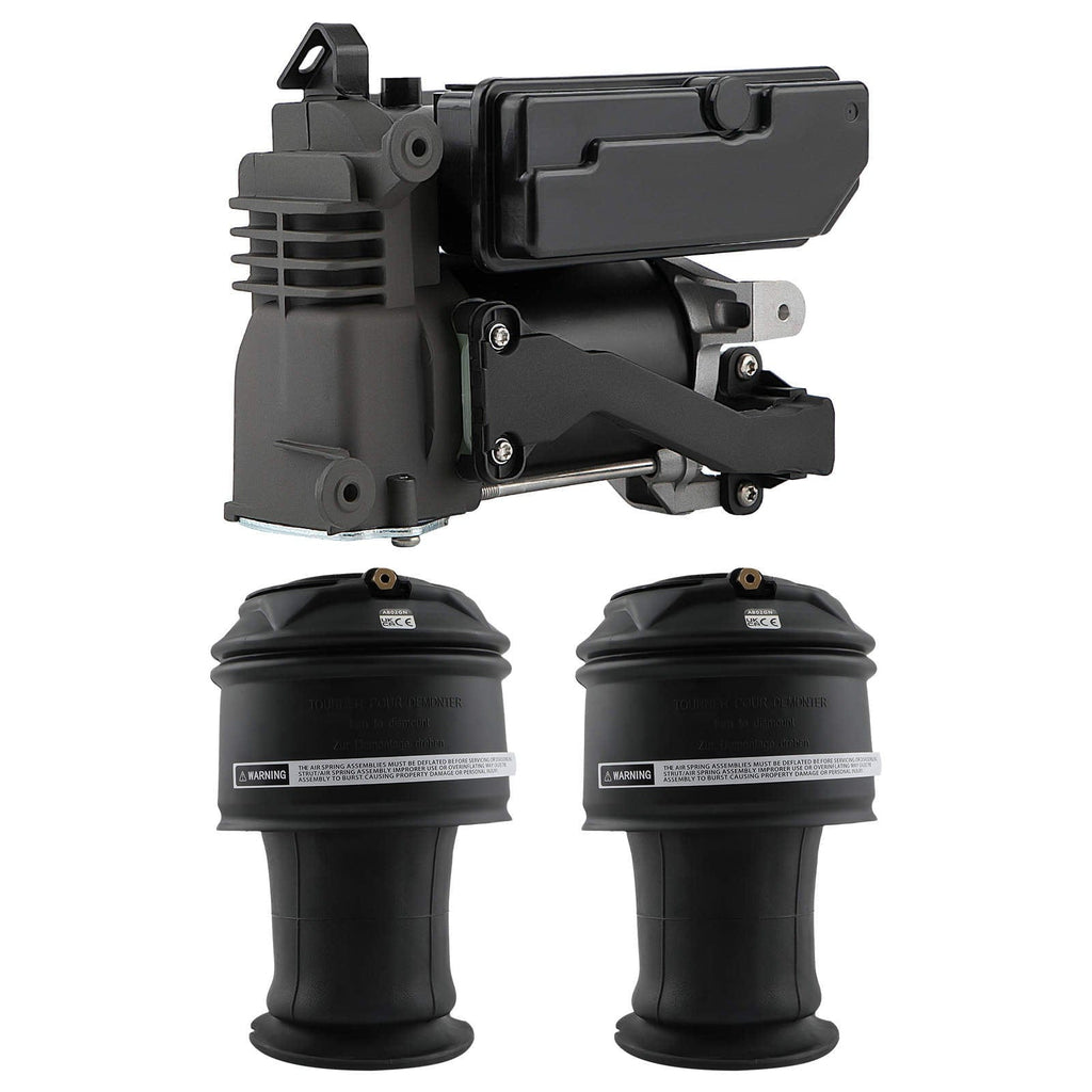 Neu 2X Hinten Luftfederbalg + Kompressor kompatibel für Citroën C4 Grand Picasso I UA 5102R8