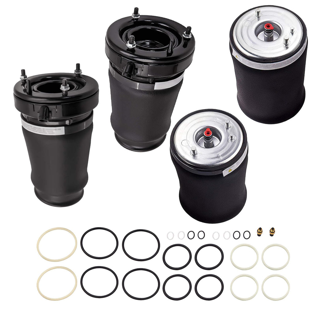 Neu 4X Luftfederung Luftfeder Federbalg Vorne Hinten L+R kompatibel für BMW X5 E53 2000-2007