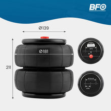 Laden Sie das Bild in den Galerie-Viewer, Neu 2600LBS Luftfeder Federbalg Single Port 1/2 NPT for Heavy Duty LKW Aufhängung