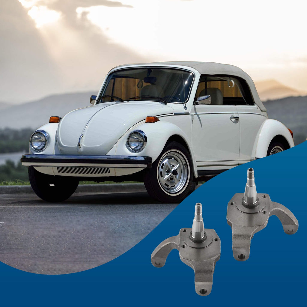Neu Pair 2.5 Drop Spindle forVW BUG 1966-1977 Ball Joint with Drum Brake