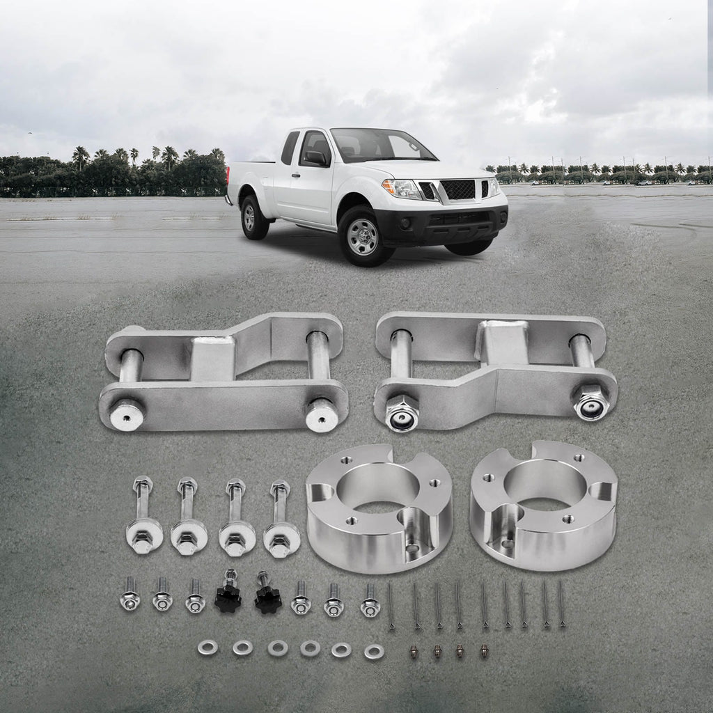 Neu 2x Vorne + 2x Hinten Suspension Lift Satz kompatibel für Nissan Navara D40 Modelle