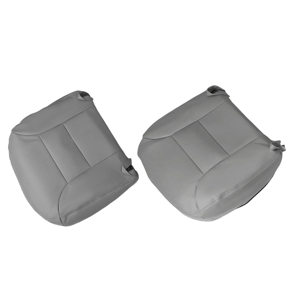 Neu 4-Teile Sitzbezug Vorne kompatibel für GMC Sierra Yukon 1995-1999 Grau Leder Wasserfest