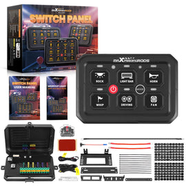Neu 6 Gang RGB Schaltpanel Touch Control For Auto Pickup Truck Boot UTV ATV 12V-24V