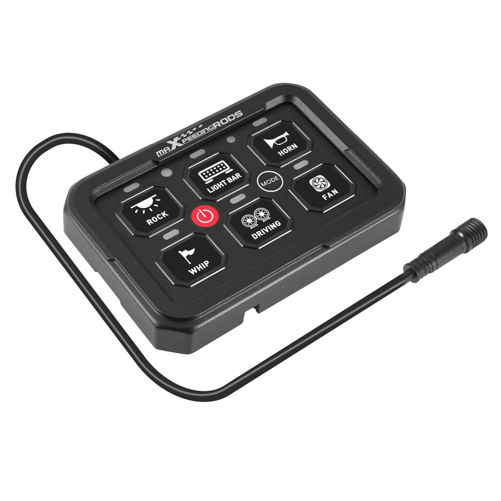 Neu 6-Gang RGB Touch Schalterpanel 12-24V 60A Universal For Auto Boot UTV Offroad
