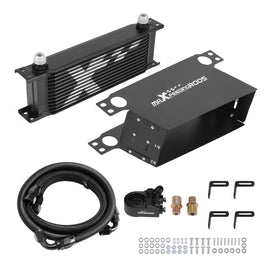 Neu Universal 13-Reihen Ölkühler Set AN10 Aluminium mit Thermostat Adapter Kit