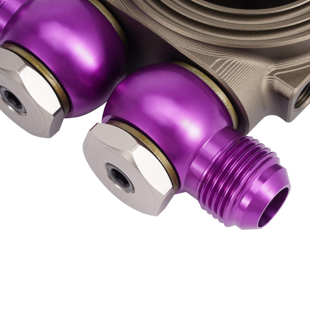 Neu 13 Reihen Ölkühler Kit Universal Aluminium AN10 Anschluss mit Thermostat Adapter