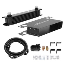Laden Sie das Bild in den Galerie-Viewer, Neu Transmission Oil Cooler 7-Reihen Universal AN10 Ölkühler Set Aluminium Sandwich