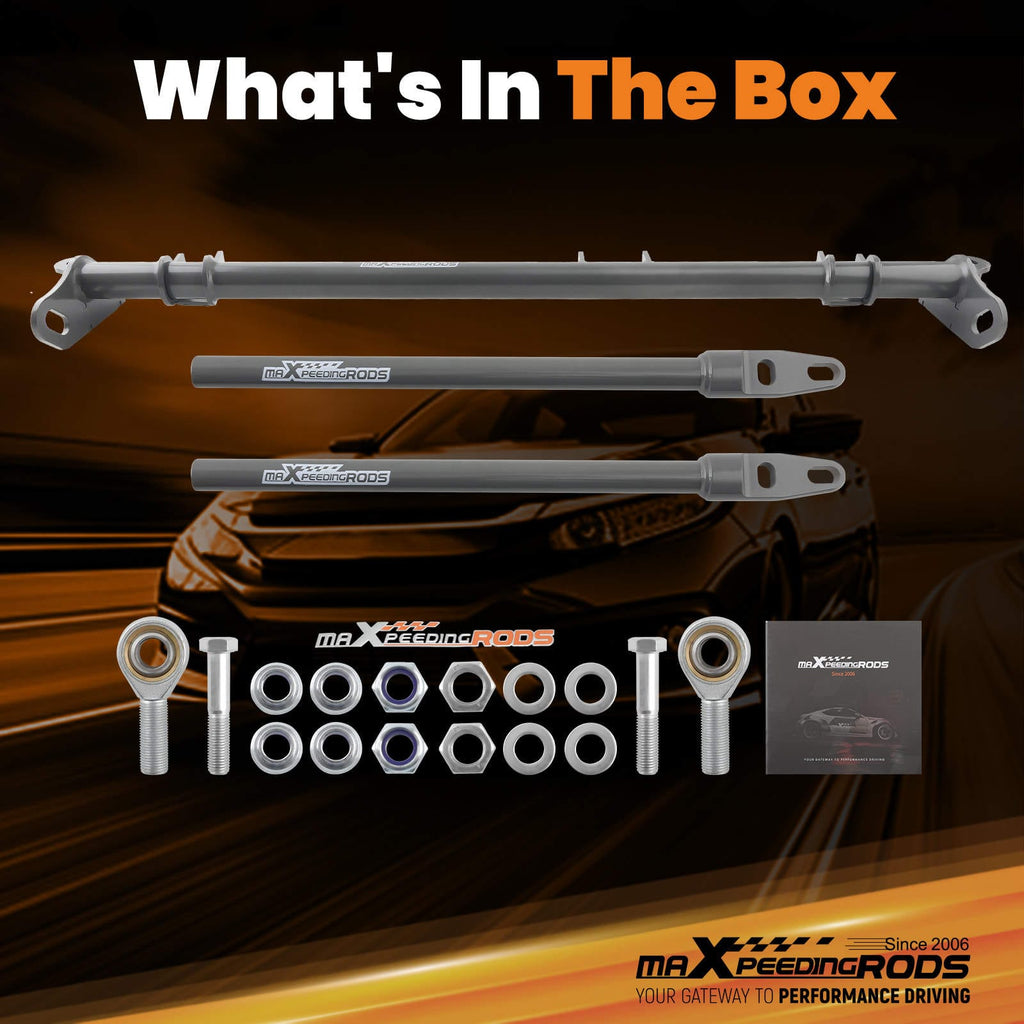 Neu Traktionskontrolle Arm Aufhängung Zugstange Kit kompatibel für Honda Civic Crx 1988-1991