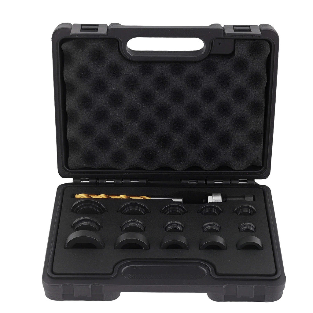 Neu 17PC Parksensor Lochstanzwerkzeug for Stoßstangen 17-32mm Kohlenstoffstahl HSS-G