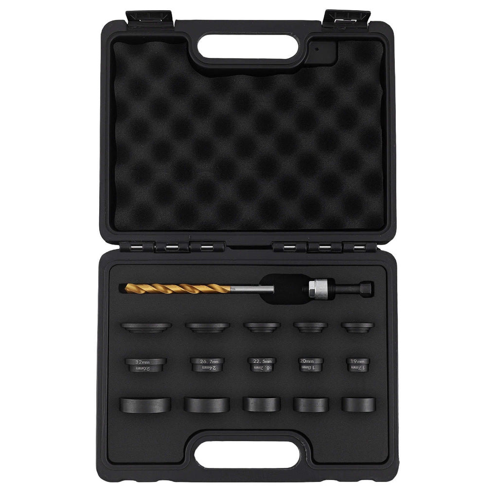 Neu 17PC Parksensor Lochstanzwerkzeug for Stoßstangen 17-32mm Kohlenstoffstahl HSS-G