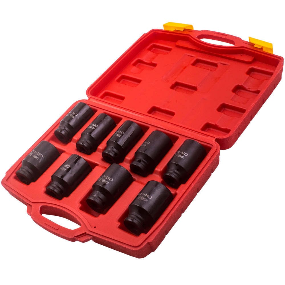 Neu Kraft-Einsatz Schlagschrauber Nuss Schlagnuss Sechskant Stecknuss 29 bis 38 mm