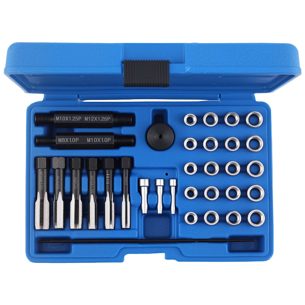 Neu Gewindebohrer Kit for Motor M8-M14 Glühkerzen Reparatur Werkzeug 33tlg