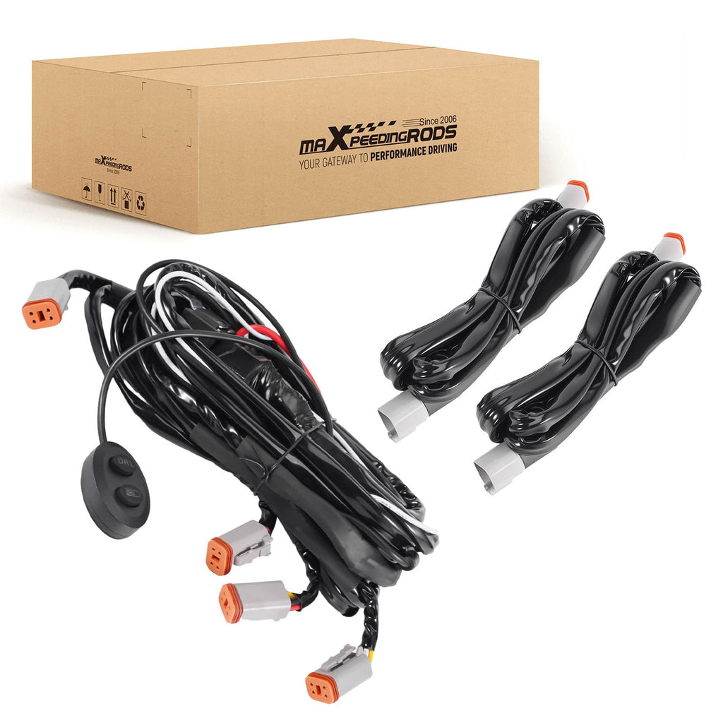 Neu Kabelsatz Schalter For maXpeedingrods LED Zusatzscheinwerfer 12-24V 40A 6-fach