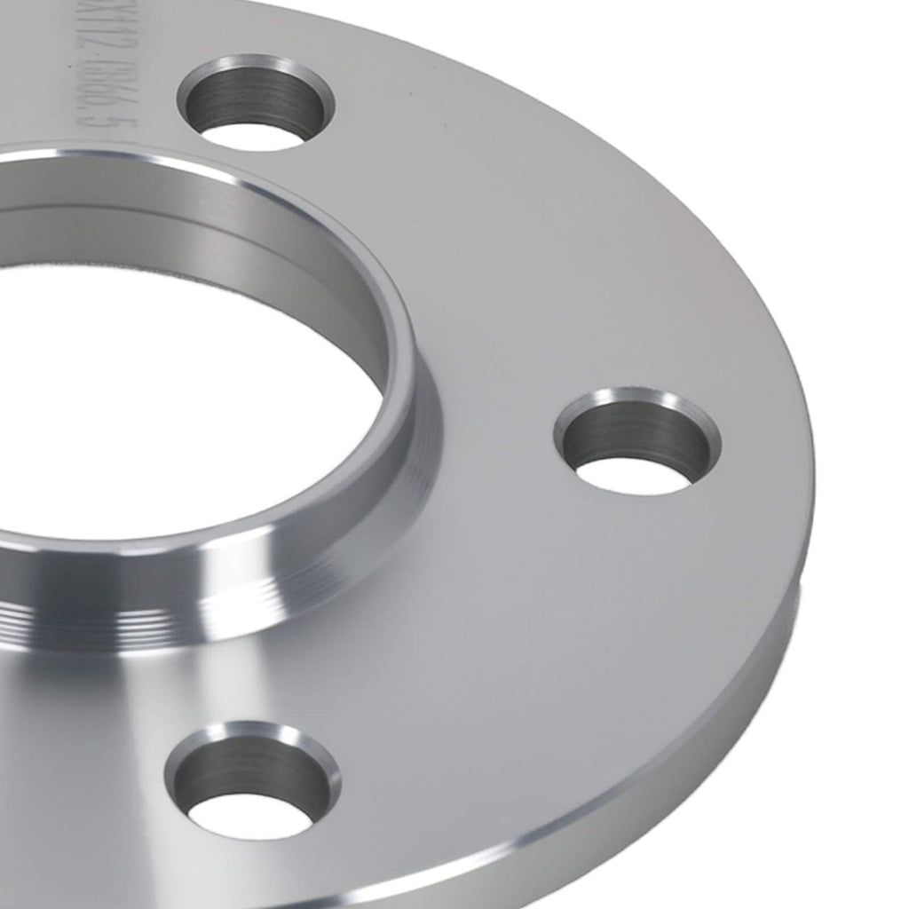 Neu 2pcs 10mm Distanzscheiben 5x112 kompatibel für Audi A4 B8 66.5mm M14x1.5 Aluminium